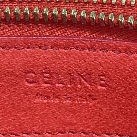Auth CELINE Trio - Red Leather Shoulder Bag - Picture 8 of 13